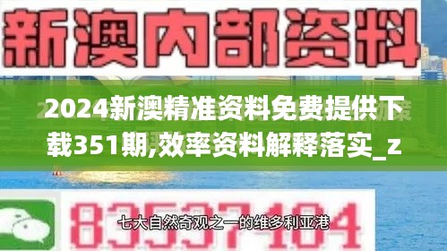 2024新澳精准资料免费提供下载351期,效率资料解释落实_zShop2.121